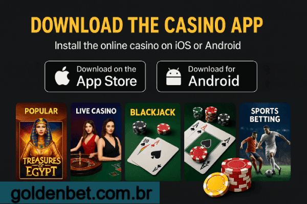 Como baixar o APK oficial da GOLDENBET no Android